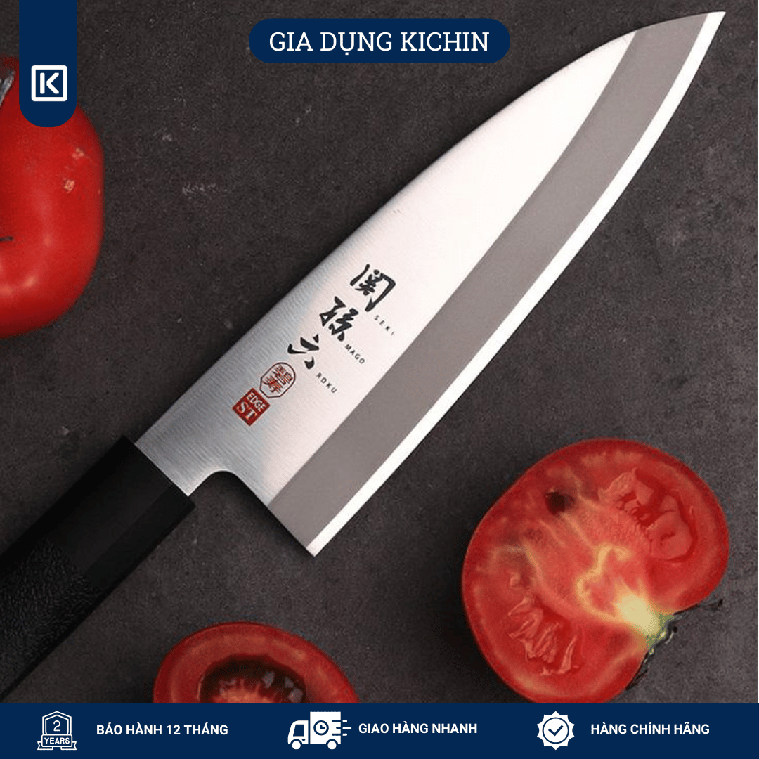 Dao bếp Nhật cao cấp KAI Hekiju Deba - Dao thái lọc thịt cá Knife AK5074 (165mm)