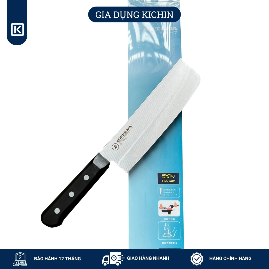 Dao bếp cao cấp KATANA Basic Nakiri - Dao thái rau củ KATA403 (165mm)