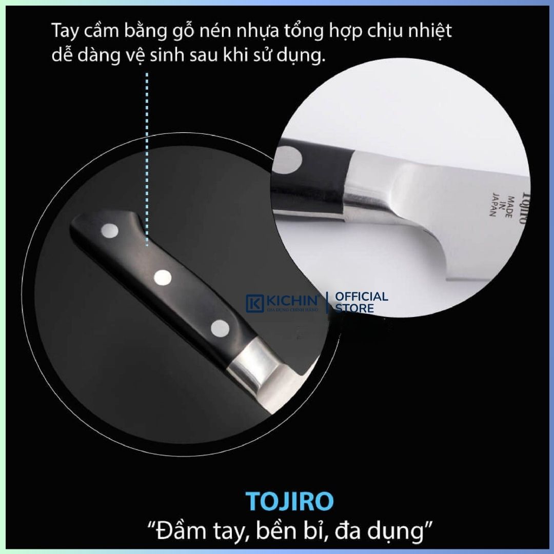 Dao bếp Nhật cao cấp Tojiro DP Cobalt 3 lớp Bird's Beak Paring F799 (70mm)