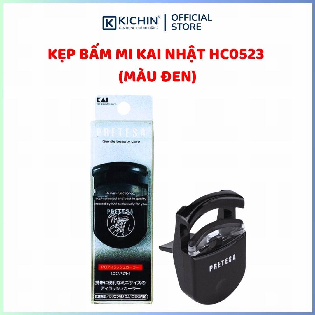 Kẹp bấm mi KAI Nhật HC0523 (màu đen)