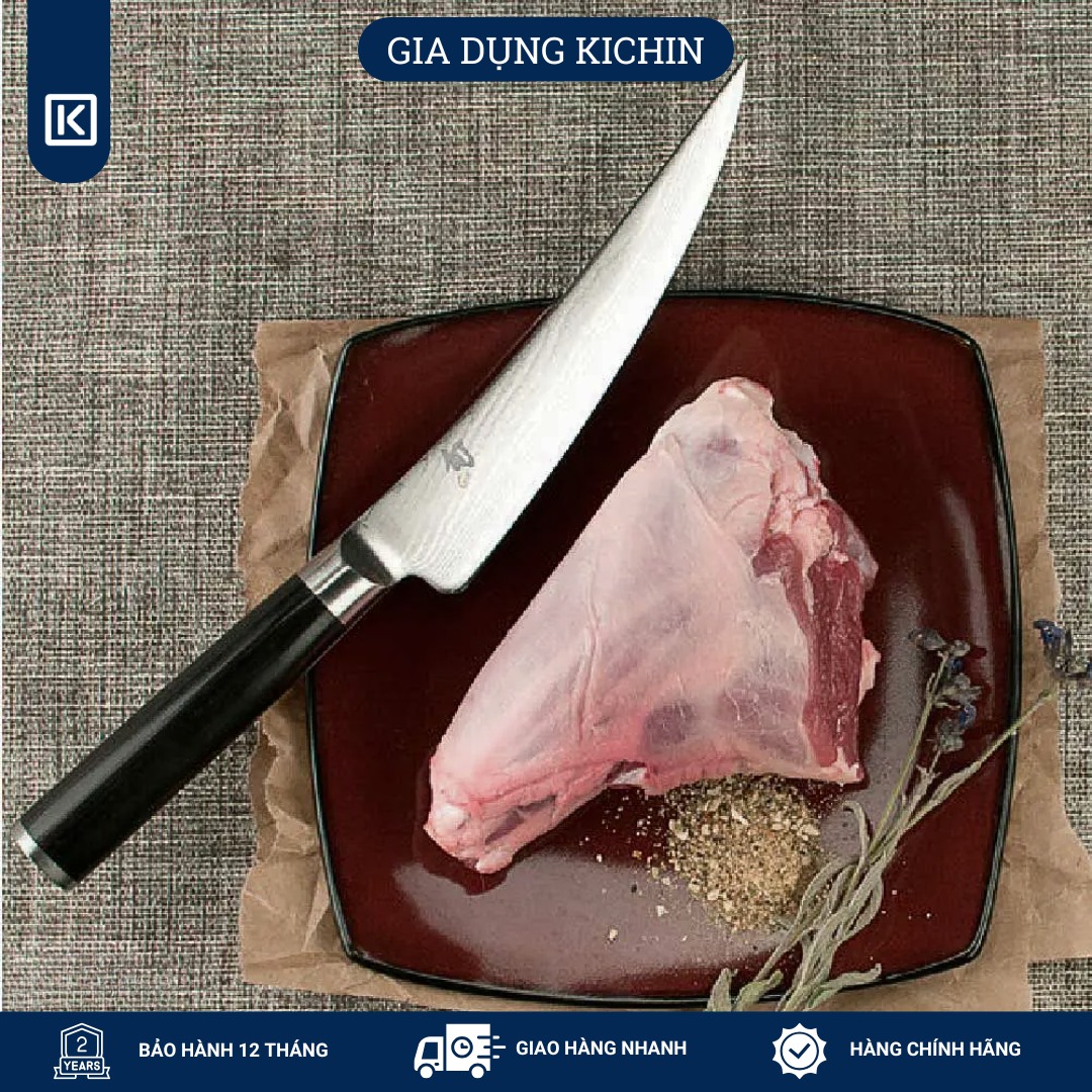 Dao bếp Nhật cao cấp Shun Classic Boning/Fillet - Dao phi lê thép Damascuss 69 lớp DM0743 (150mm)