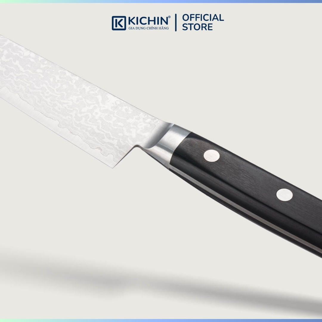 Dao Nhật Thủ Công Cao Cấp Miki Hamono Petty Damascus Lõi VG-10 (120mm)