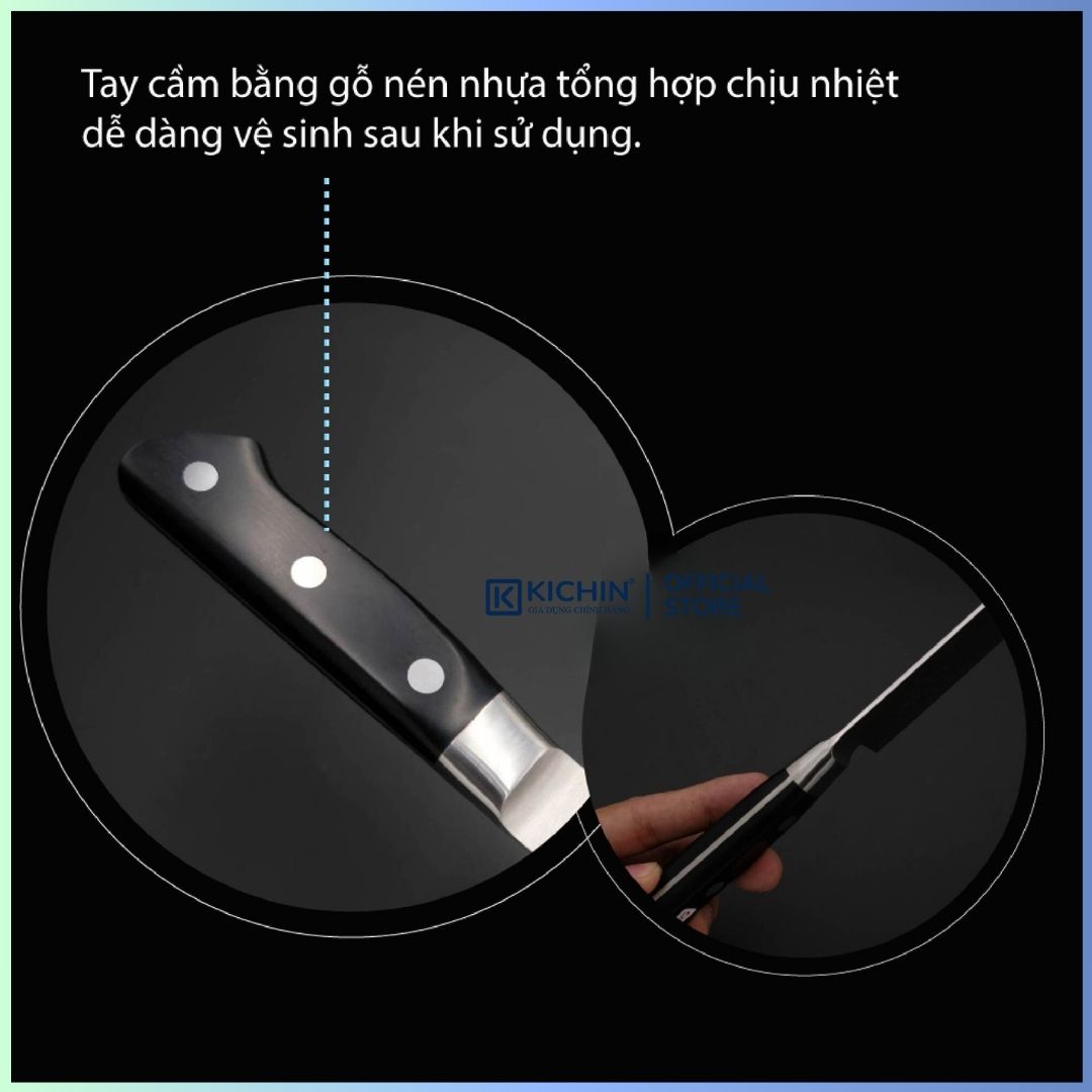 Dao bếp Nhật cao cấp Tojiro DP 37 lớp Damascus VG10 Nakiri F660 (180mm)