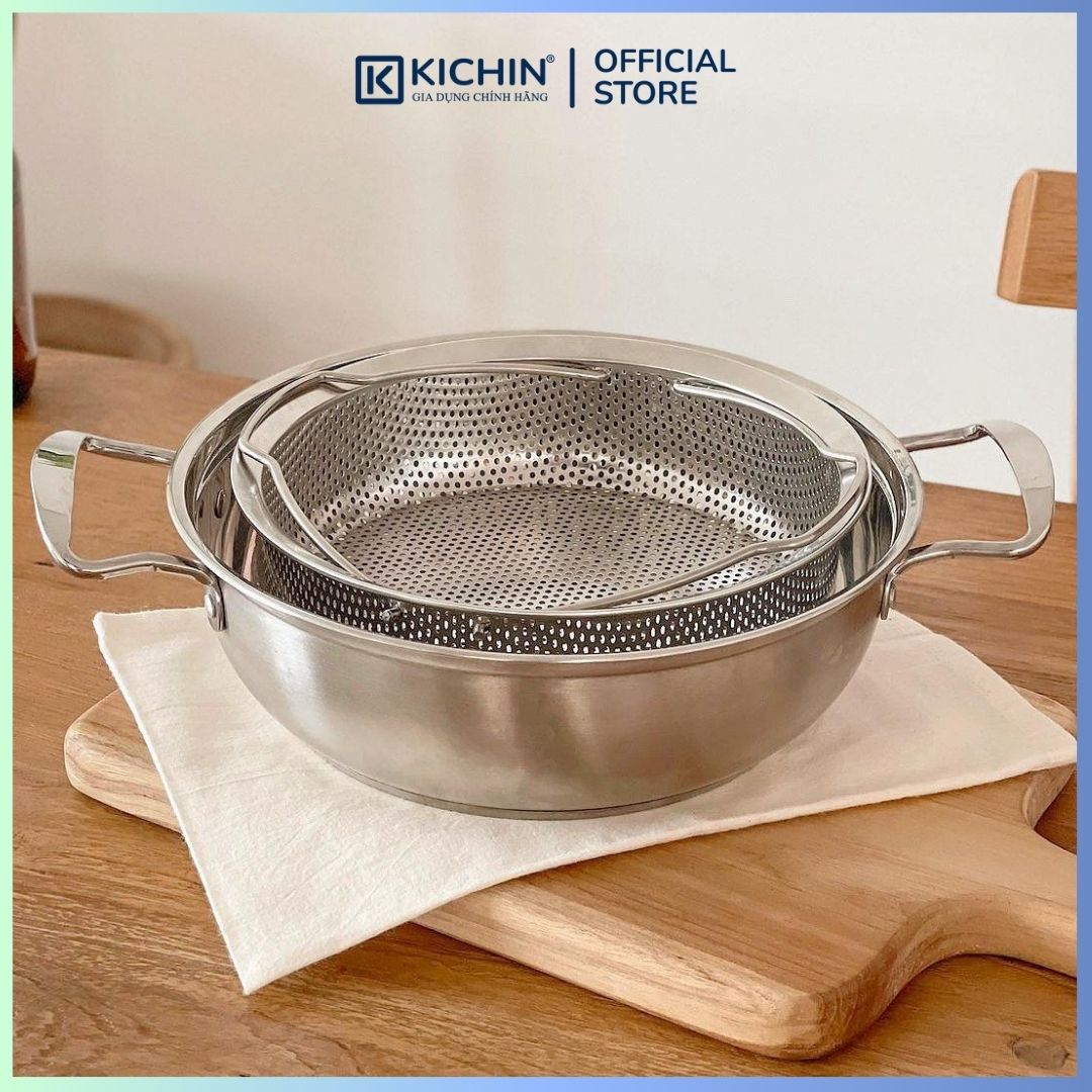 Rổ Hấp Nướng Đa Năng WAGENSTEIGER Thép Không Gỉ 22cm