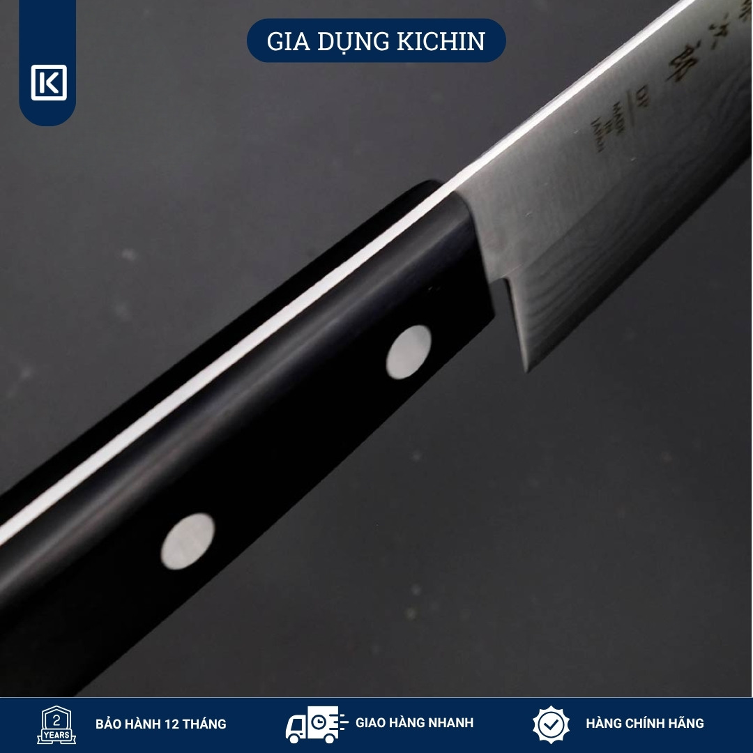 Dao bếp Nhật cao cấp TOJIRO BASIC 37 lớp Damascus VG10 Chef F332 (180mm)