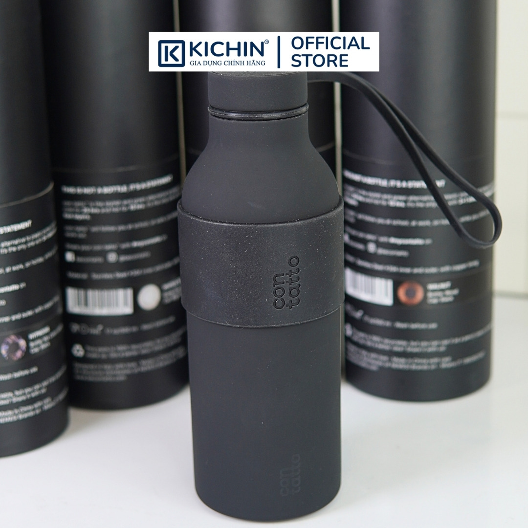 Bình giữ nhiệt inox 304 cao cấp Contatto 500ml giữ nóng giữ lạnh có ống hút