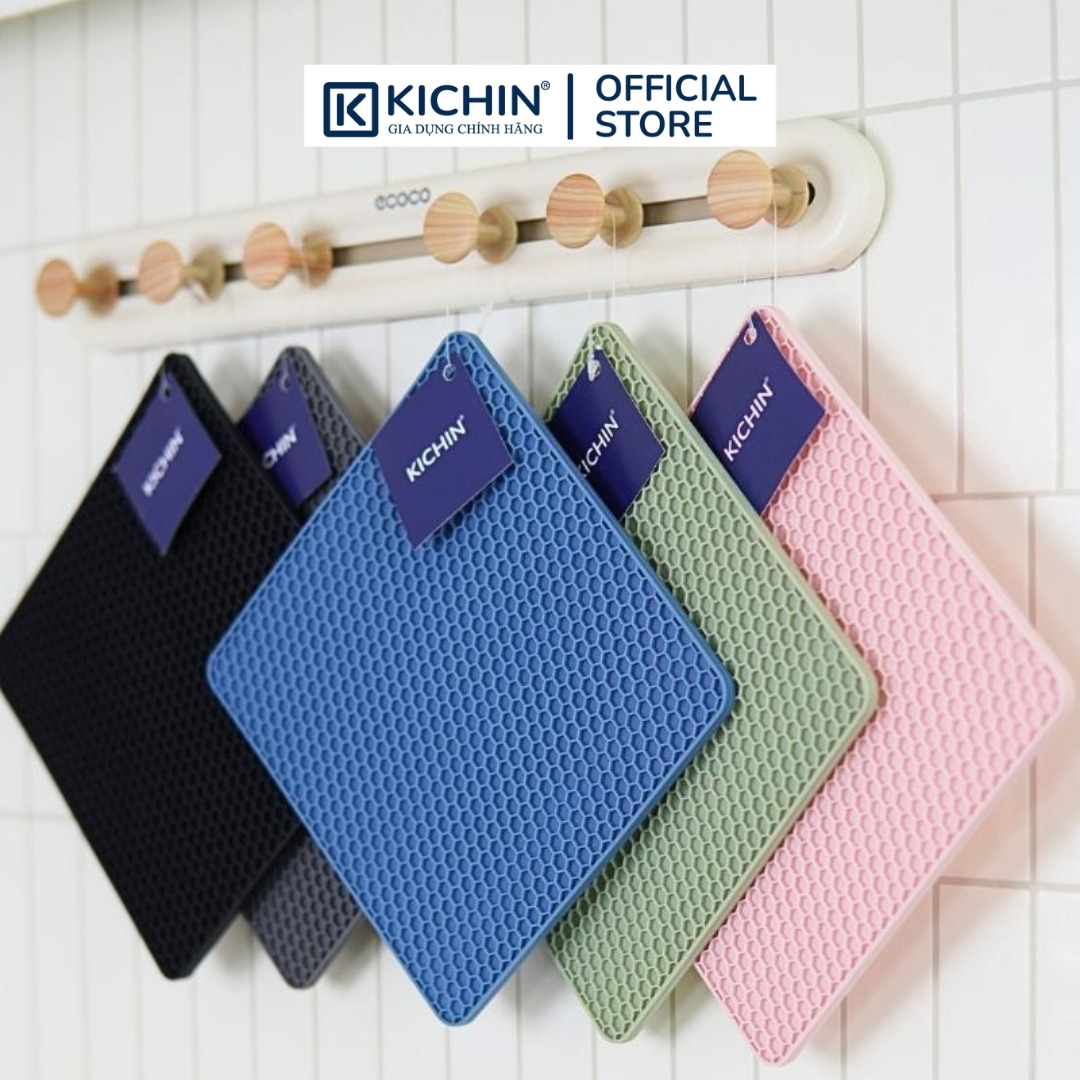 Miếng Lót Silicone chịu nhiệt cao cấp Thương Hiệu KICHIN - Bảo vệ, chống trầy bề mặt bếp từ, lót nồi