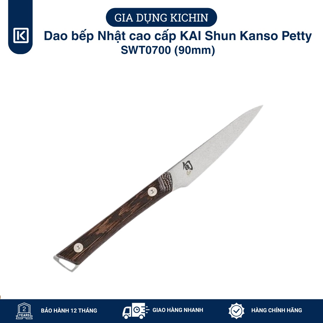 Dao bếp Nhật cao cấp KAI Shun Kanso Petty SWT0700 (90mm)