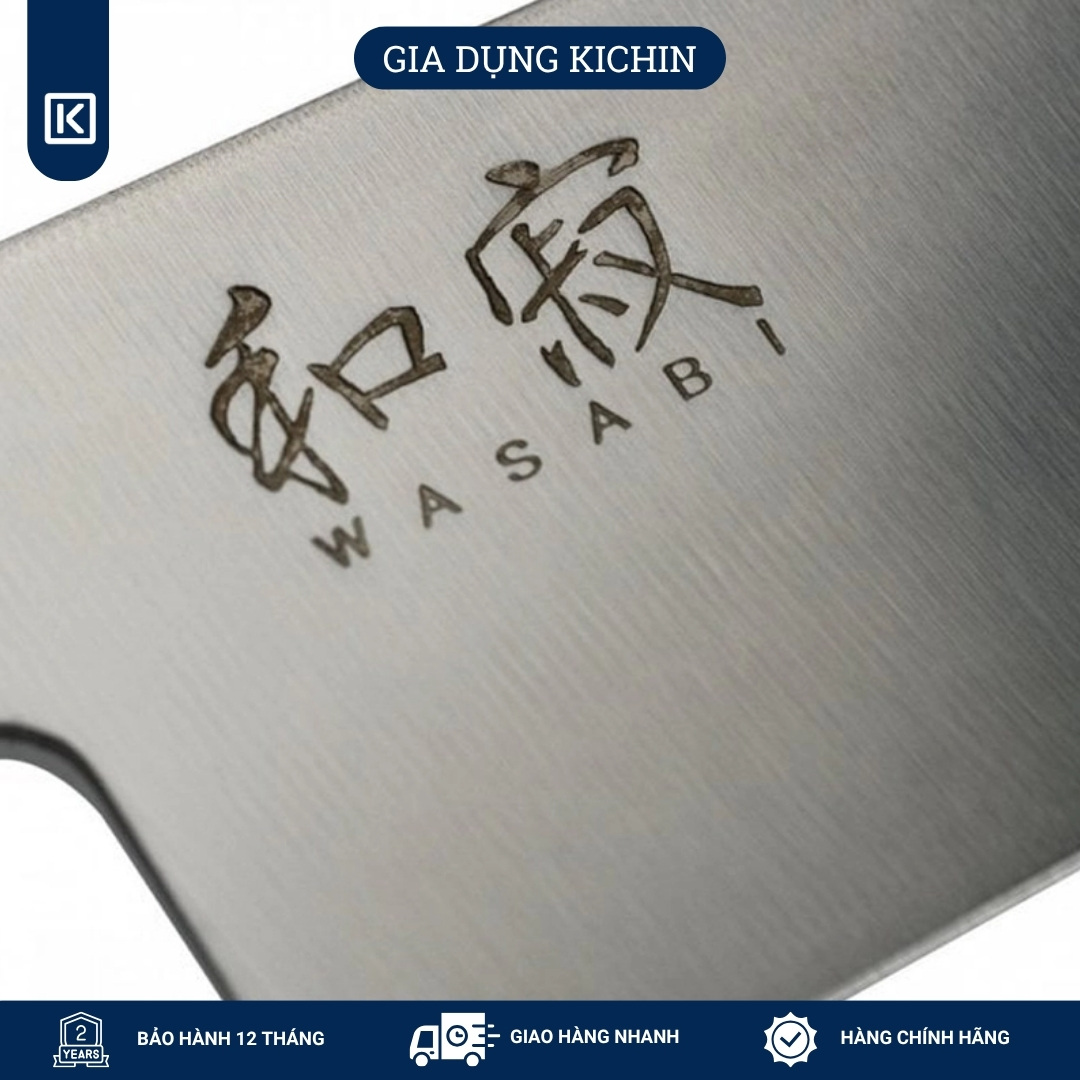 Dao thái thịt cá Nhật Bản cao cấp KAI Wasabi Black Chef - 6723C (230mm)