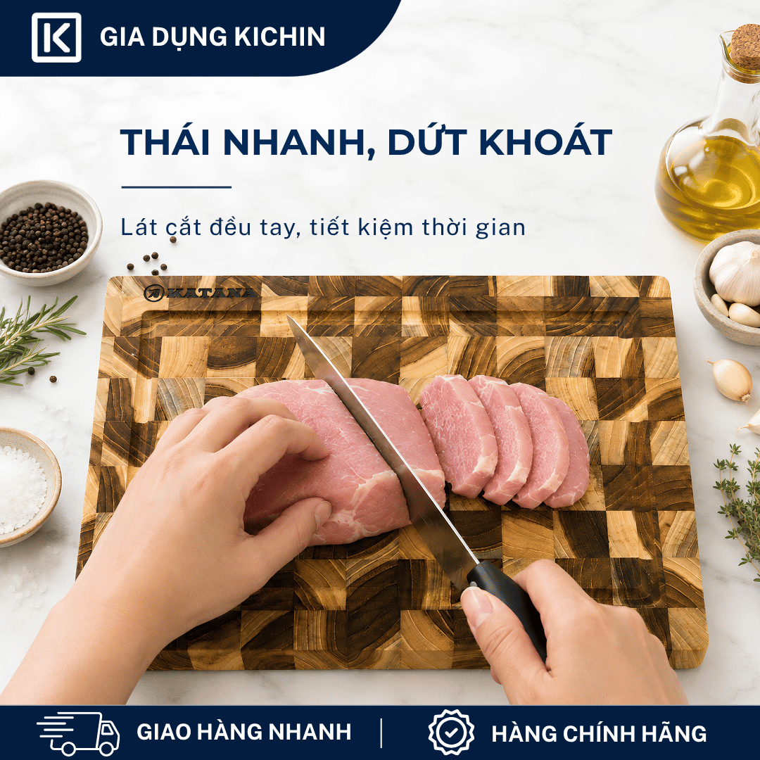 Dao bếp cao cấp KAI Ấn Seki ManJu Chef - Dao thái thịt cá BE0580 (180mm)