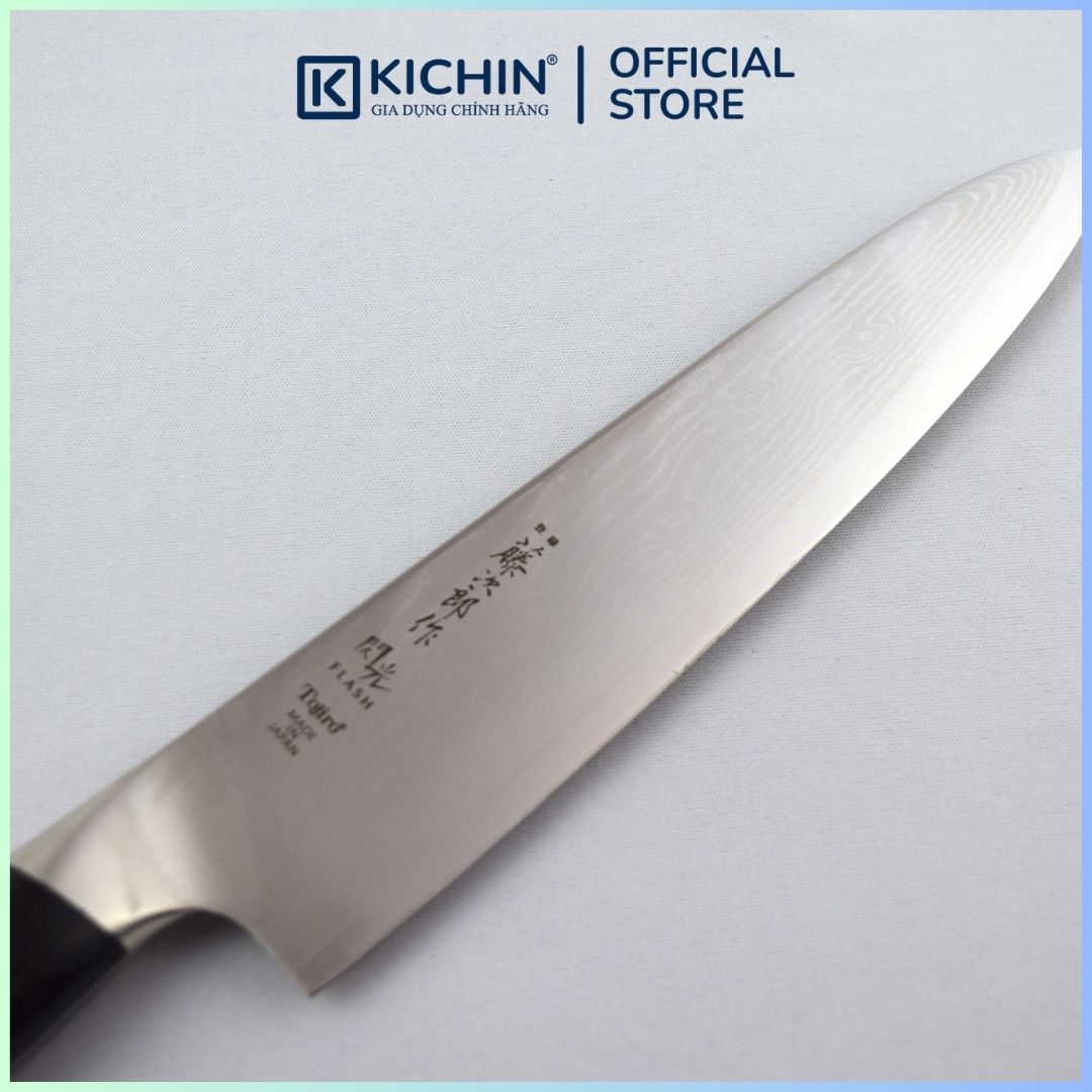 Dao bếp Nhật cao cấp Tojiro Flash Chef thép Damascus 63 lớp VG10 - Dao thái thịt cá 210mm FF-CH210