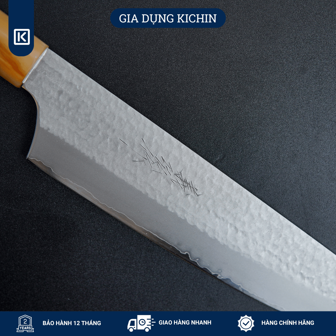 Dao Bếp Đa Năng Yamawaki Yoshihiro Thép VG5 Kiritsuke 195mm