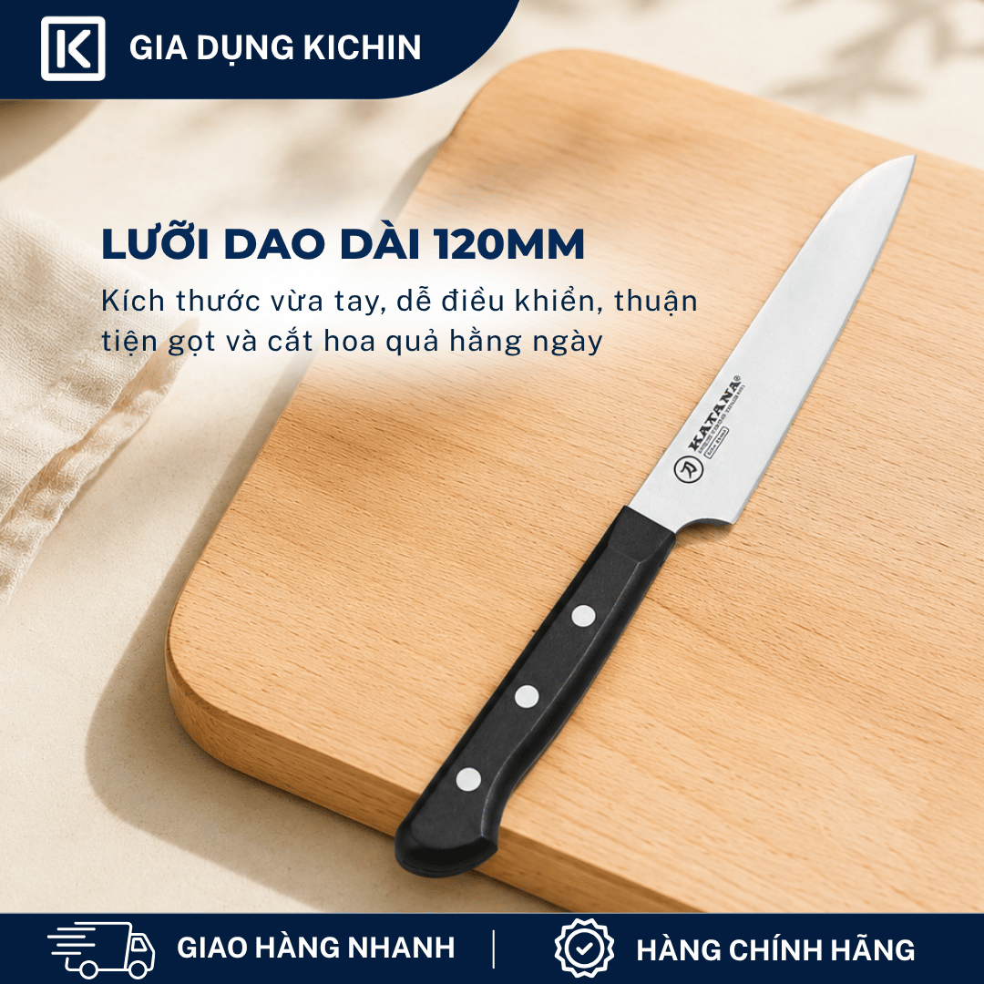 Dao bếp cao cấp KATANA Basic Chef - Dao thái thịt cá KATA402 (180mm)