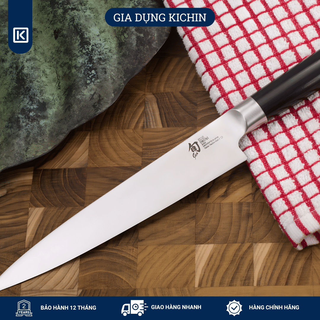 Dao bếp Nhật cao cấp Shun Classic Flexible Fillet - Dao phi lê thép Damascuss 69 lớp DM0761 (180mm)