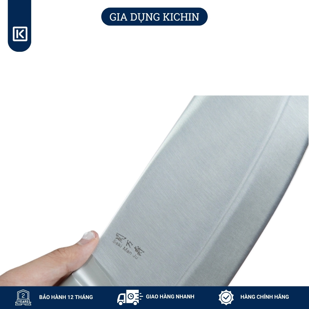 Dao chặt thịt, chặt xương Nhật cao cấp KAI Seki ManJu cán kim loại - 041BE0406 (175mm)