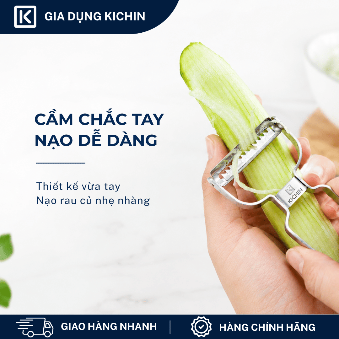 Nạo sợi rau củ quả cao cấp thép kháng gỉ thương hiệu KICHIN - NK03