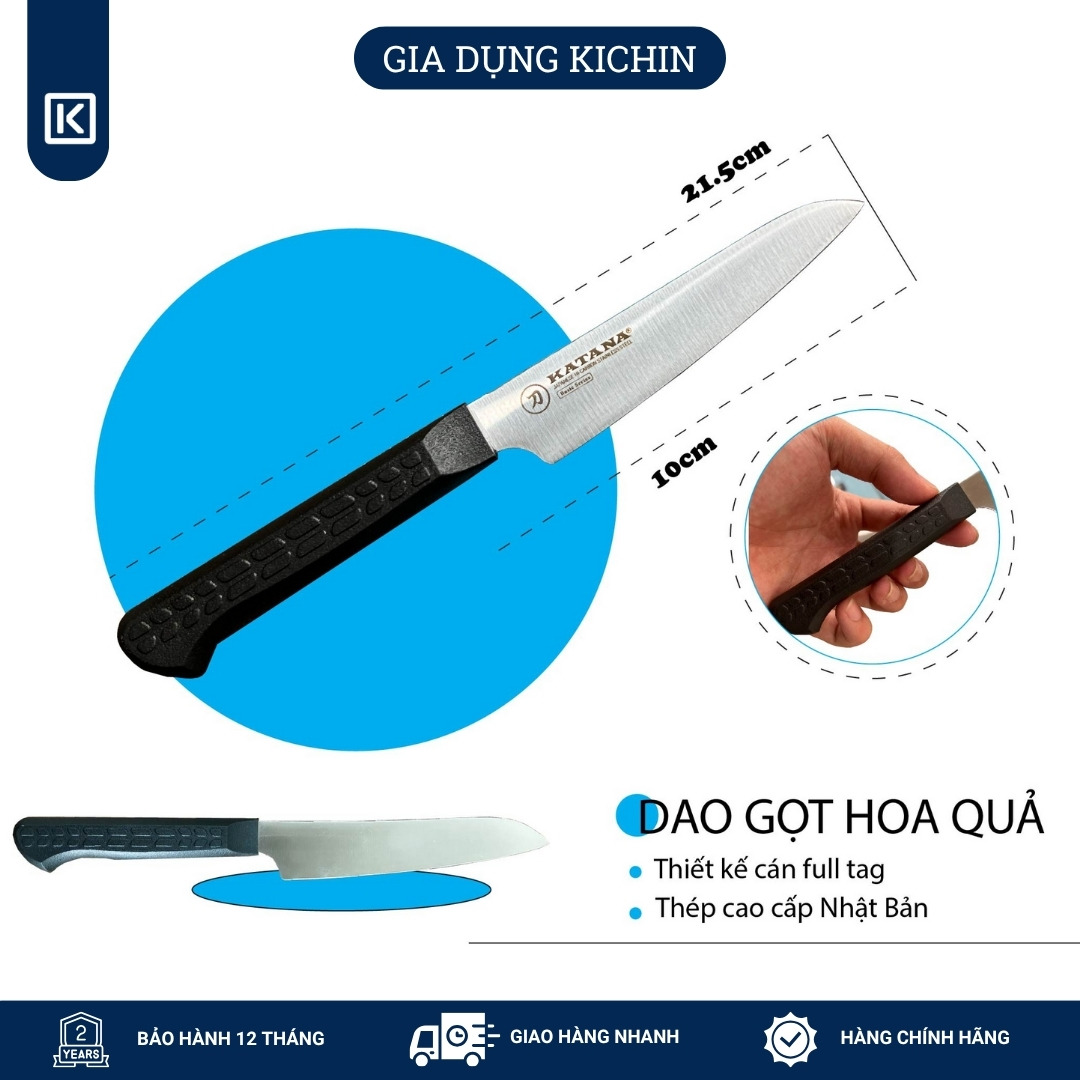 Dao bếp cao cấp KATANA Basic Petty - Dao gọt hoa quả KATA405 (100mm)