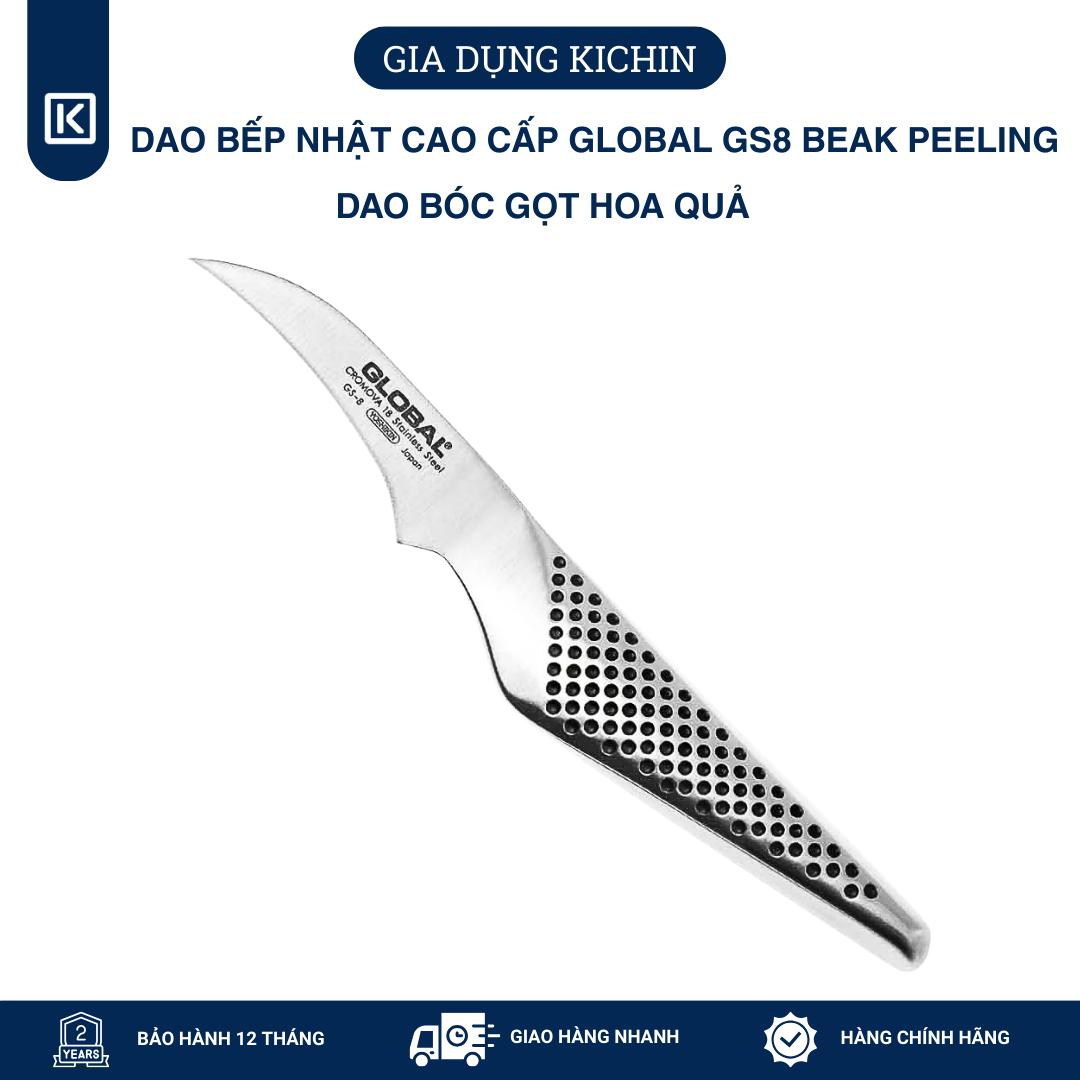 Dao bếp Nhật cao cấp Global GS8 Beak Peeling - Dao bóc gọt hoa quả (70mm)