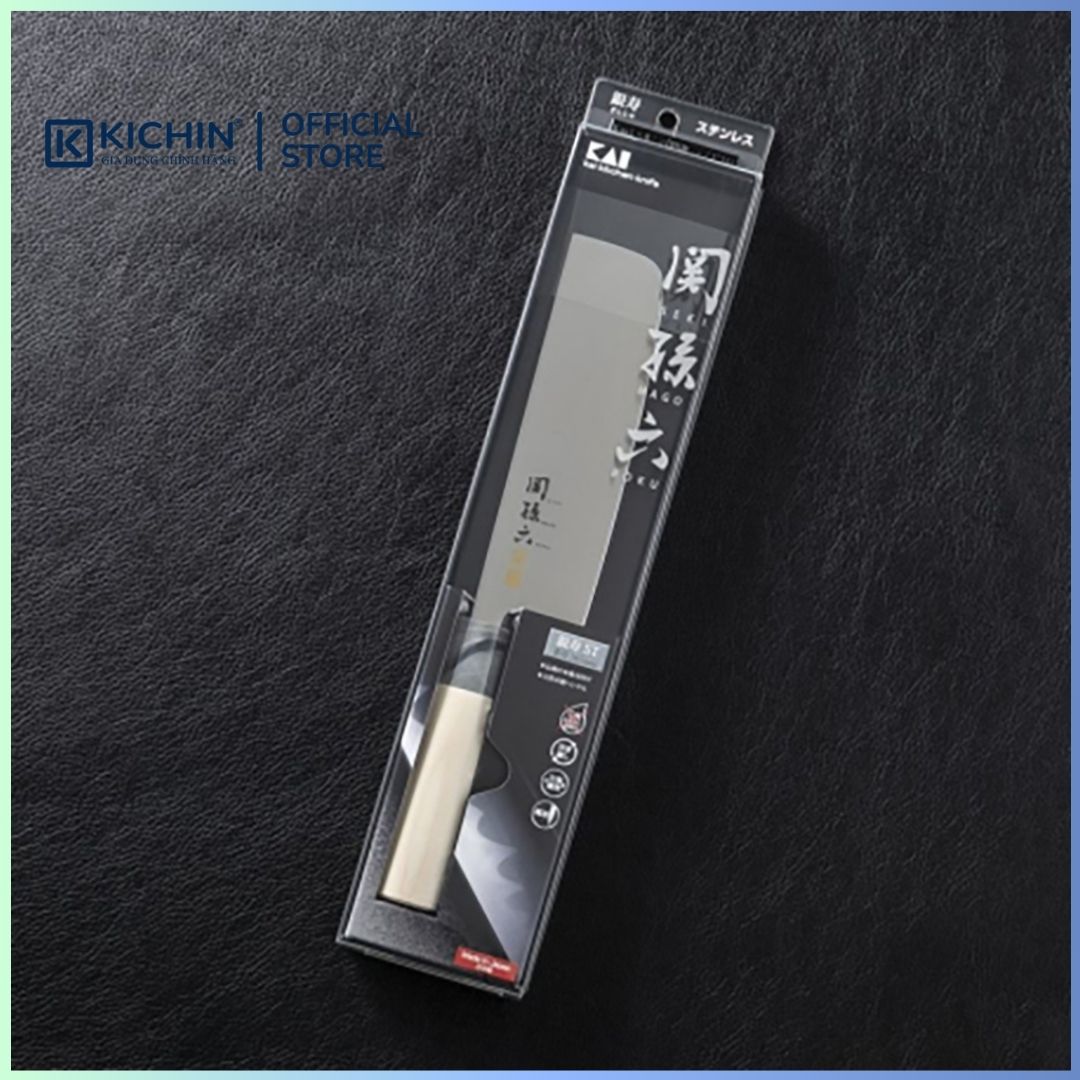 Dao bếp Nhật cao cấp KAI Ginju Nakiri - Dao thái rau củ AK5069 (165mm)