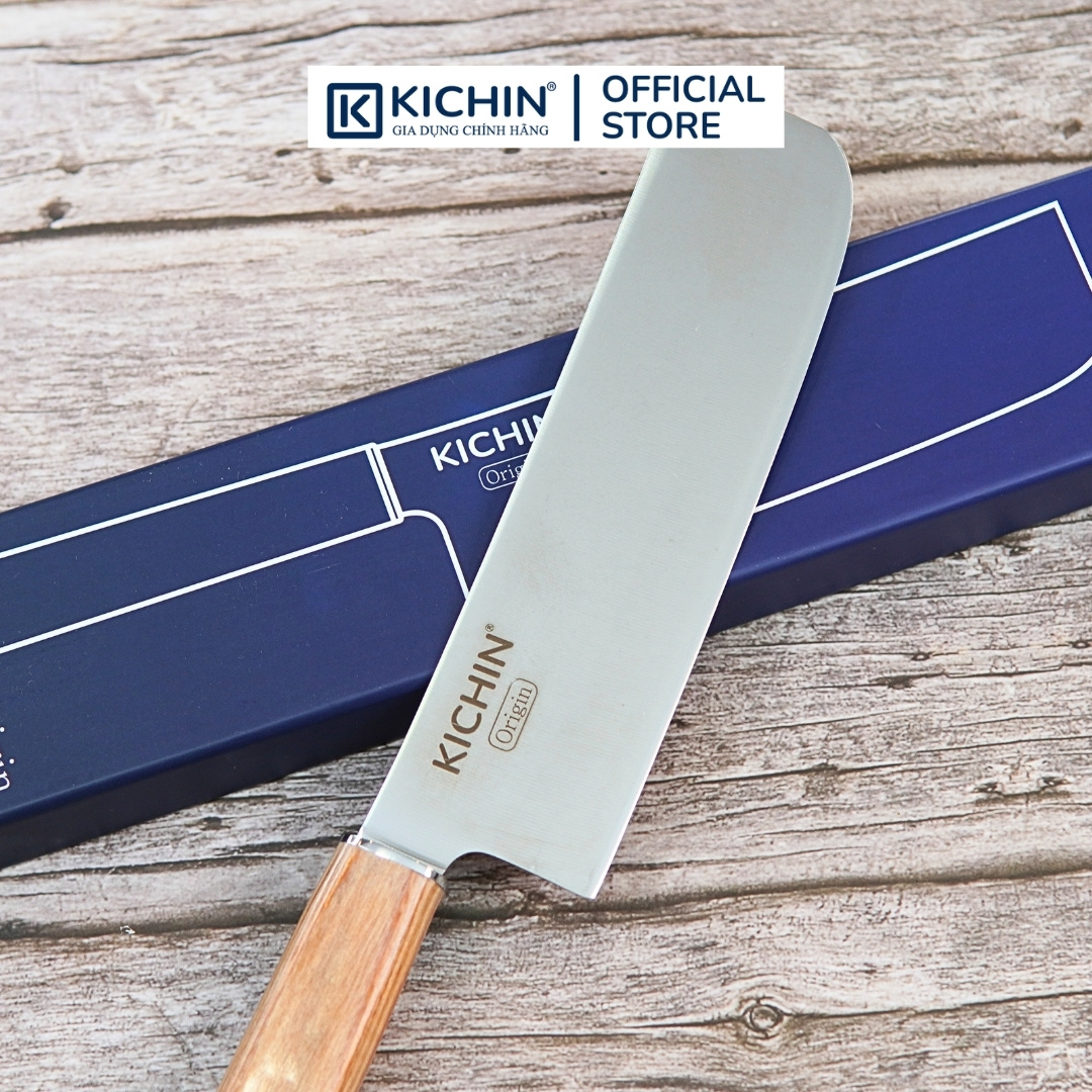 Dao bếp cao cấp thương hiệu KICHIN Origin Nakiri- Dao thái rau củ KCD-103