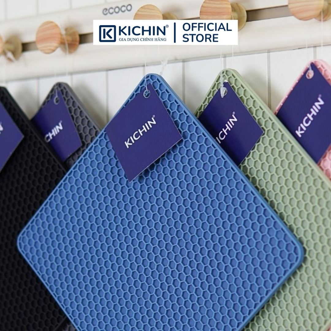 Miếng Lót Silicone chịu nhiệt cao cấp Thương Hiệu KICHIN - Bảo vệ, chống trầy bề mặt bếp từ, lót nồi