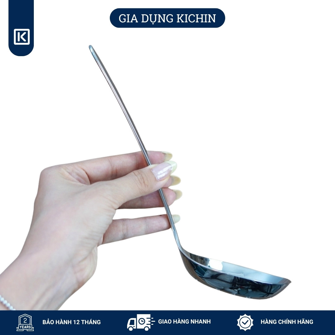 Muôi( muỗng) thủng ăn lẩu chất liệu Inox 304 Cao Cấp Kichin