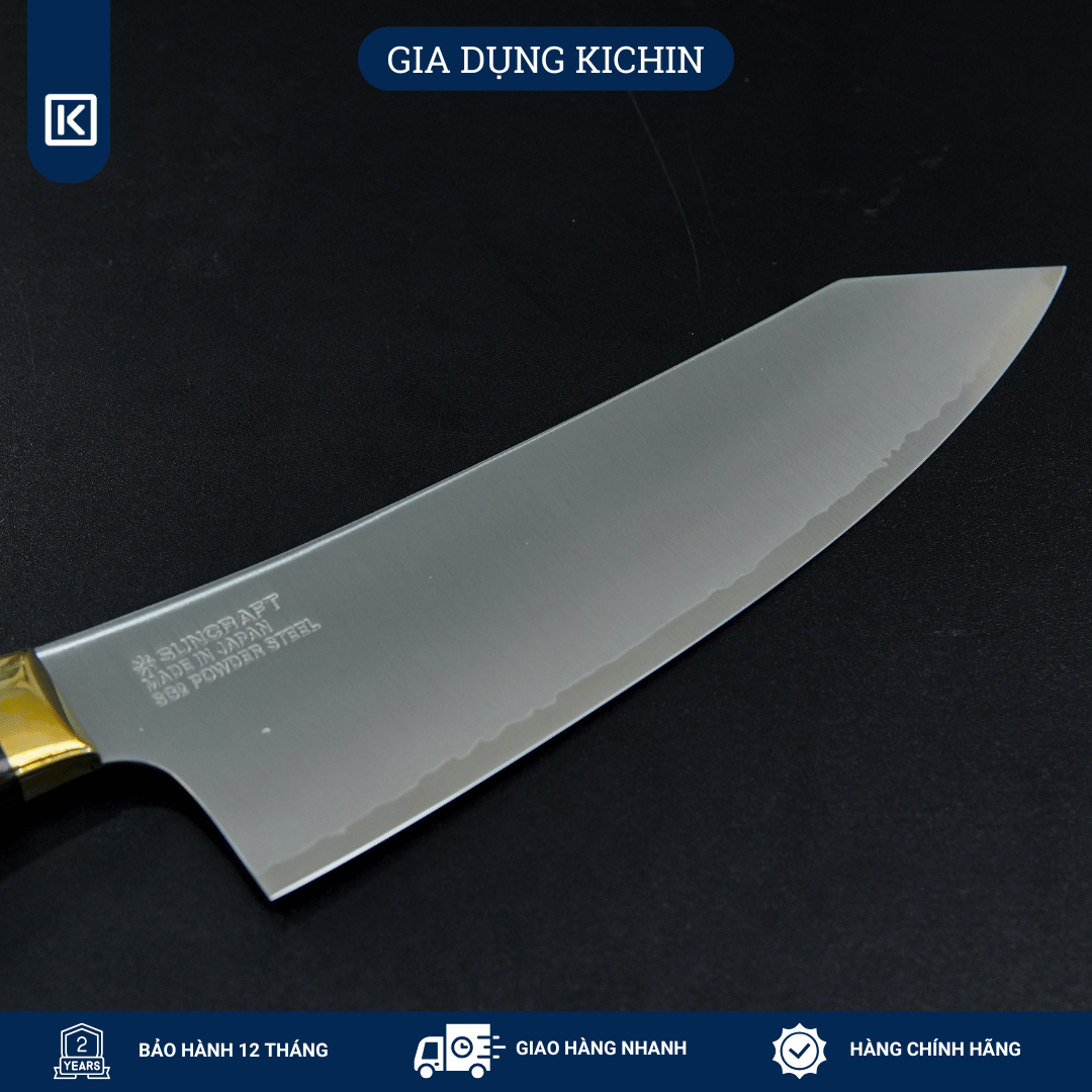 Dao Bếp Đa Năng Senzo Elegancia Thép SG2 Chef 200mm