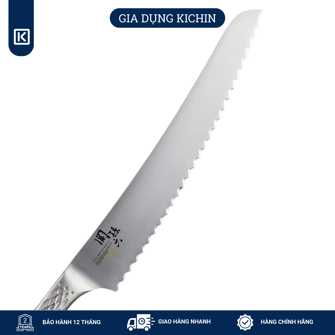 Dao cắt bánh mỳ của Nhật Bản cao cấp KAI Shoso nguyên khối Bread - AB5164 (240mm)