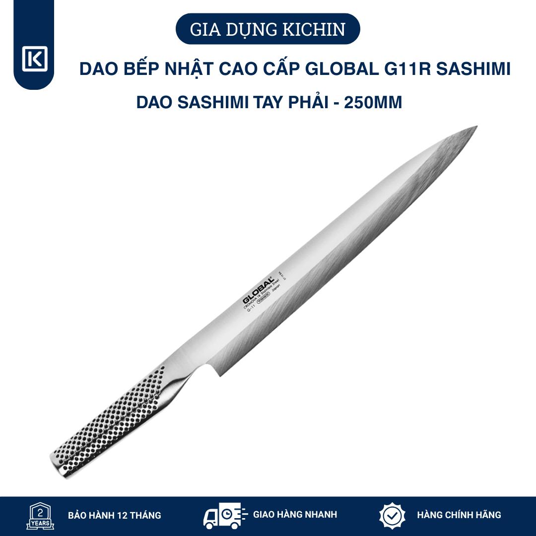 Dao bếp Nhật cao cấp Global G11R Sashimi - Dao Sashimi tay phải (250mm)