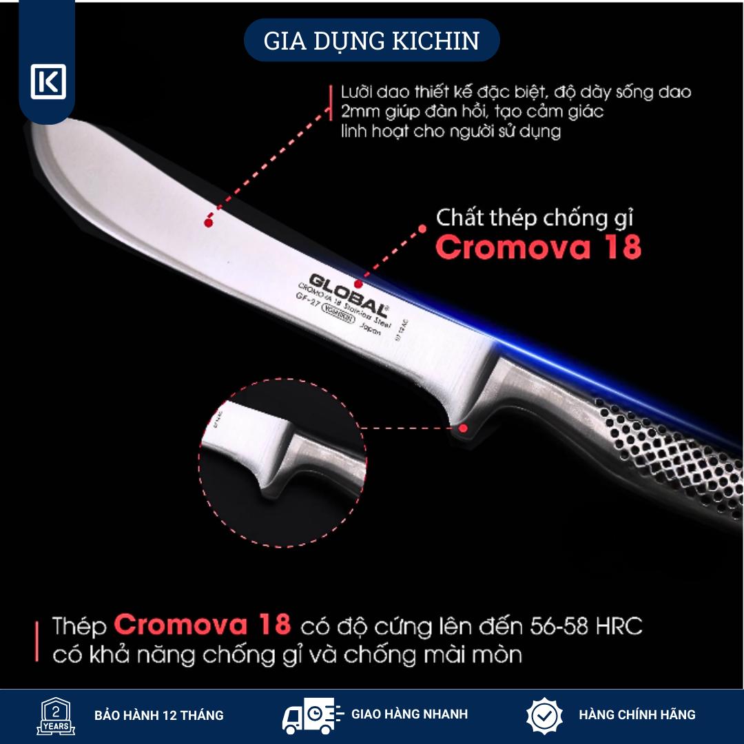 Dao bếp Nhật cao cấp Global GF27 Butcher - Dao lọc thịt (160mm)