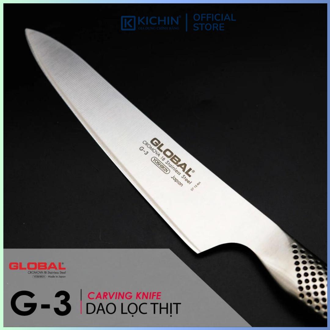 Dao bếp Nhật cao cấp Global G3 Carving Knife - Dao thái lát (210mm)