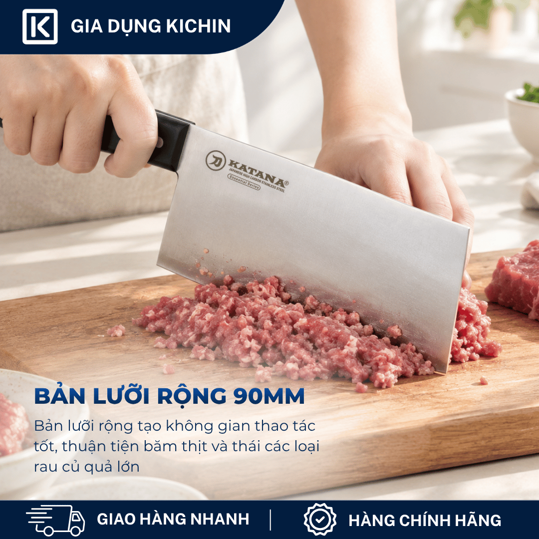 Dao bếp chặt chuyên dụng KATANA Essential Chopping - KATA205 (180mm)