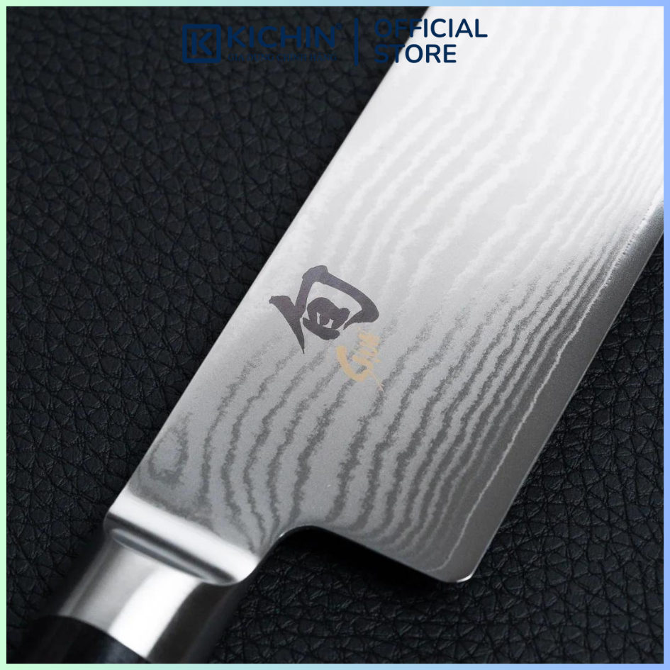 Dao bếp Nhật cao cấp Shun Classic Nakiri - Dao thái rau củ thép Damascuss 69 lớp DM0728 (160mm)