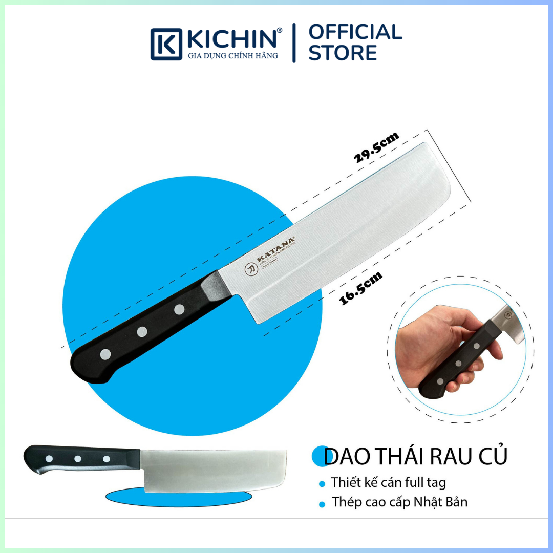 Bộ 5 chiếc dao bếp cao cấp KATANA Basic - Set 5 KATASET5 đa năng - Thái thịt cá (5 chiếc)