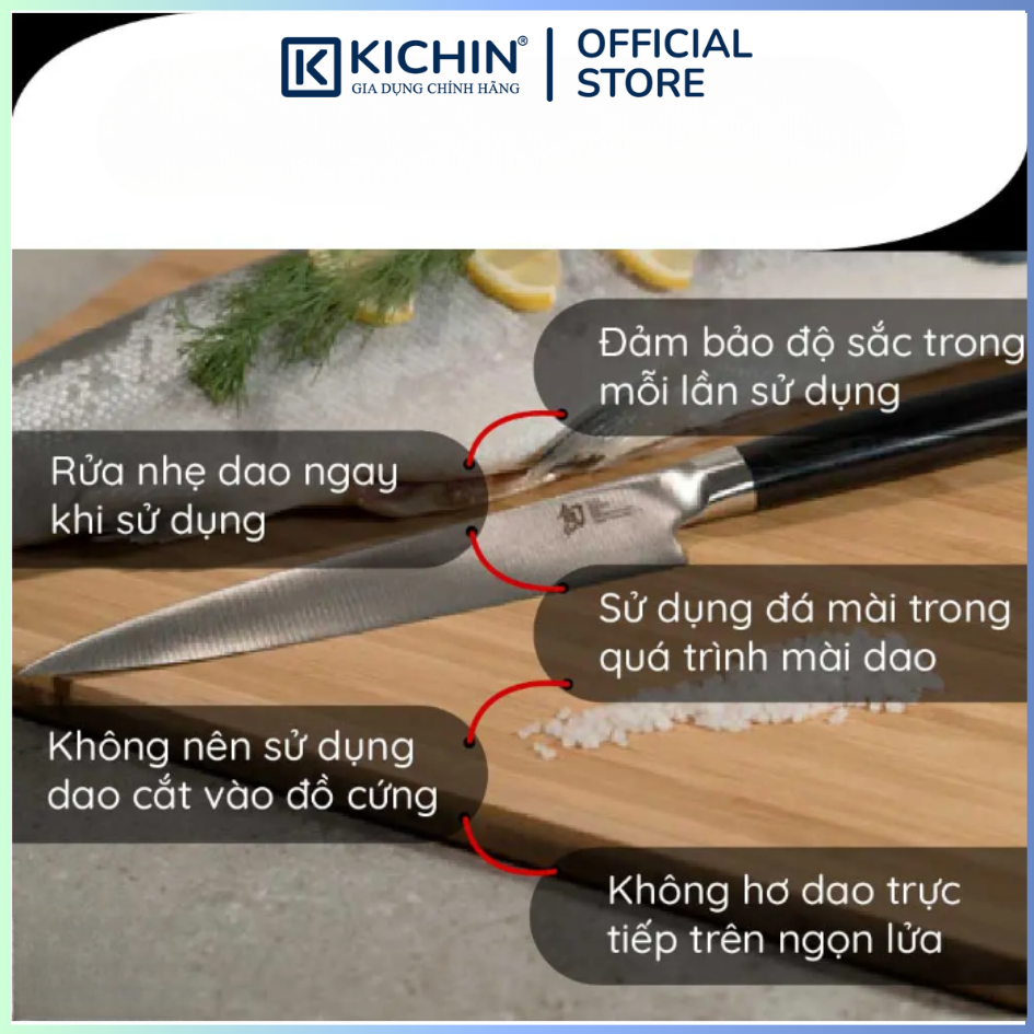 Dao bếp Nhật cao cấp Shun Classic Flexible Fillet - Dao phi lê thép Damascuss 69 lớp DM0761 (180mm)