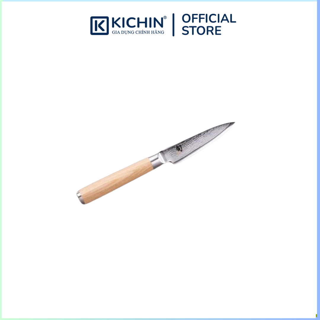 Bộ 2 dao bếp Nhật cao cấp KAI Shun Classic White gồm Vegetable Cleaver  và Paring - Bộ dao thái thịt, đa năng DMS0500W