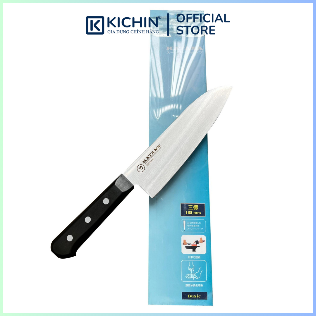Dao bếp cao cấp KATANA Basic Santoku - Dao thái đa năng KATA401 (165mm)