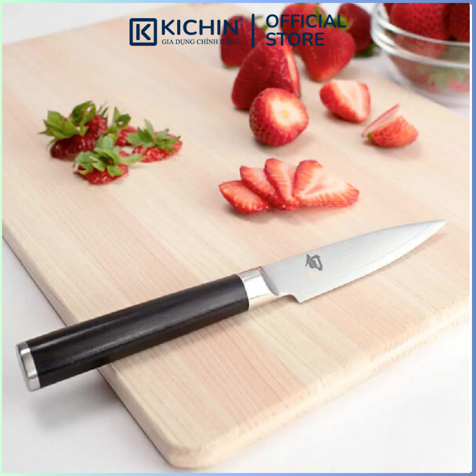 Dao bếp Nhật cao cấp Shun Classic Paring thép Damascus 69 lớp - Dao gọt tỉa hoa quả DM0700 (89mm)