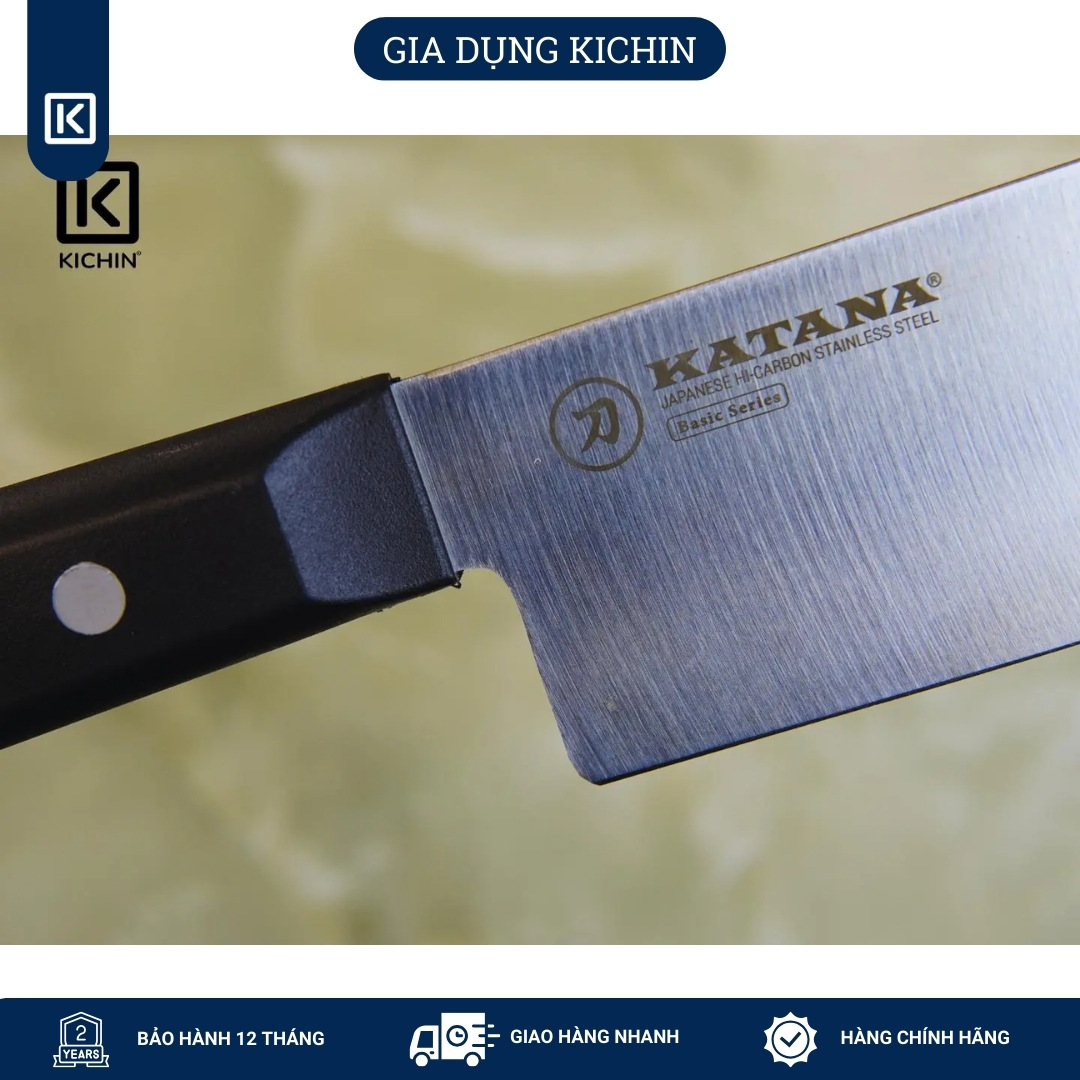 Combo dao Kataba Basic Nakiri + Petty + Dụng cụ mài dao 3 bước KICHIN