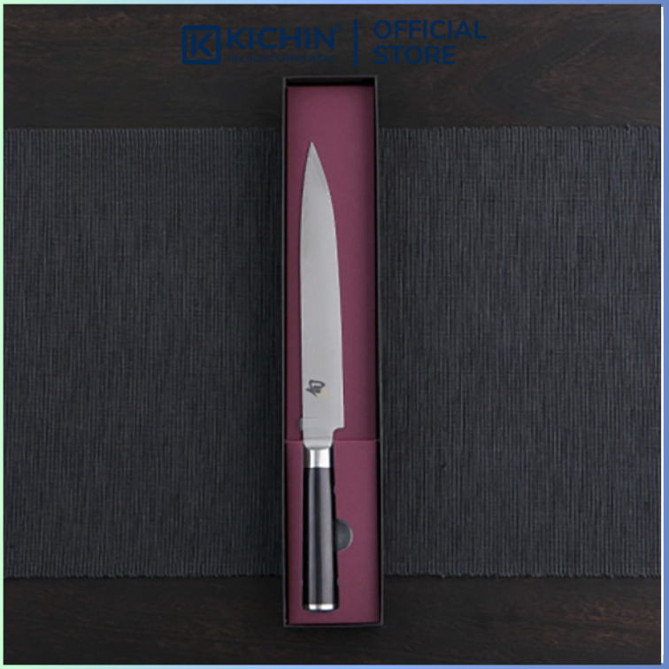Dao bếp Nhật cao cấp Shun Classic Slicing - Dao thái lát thép Damascuss 69 lớp DM0704 (230mm)