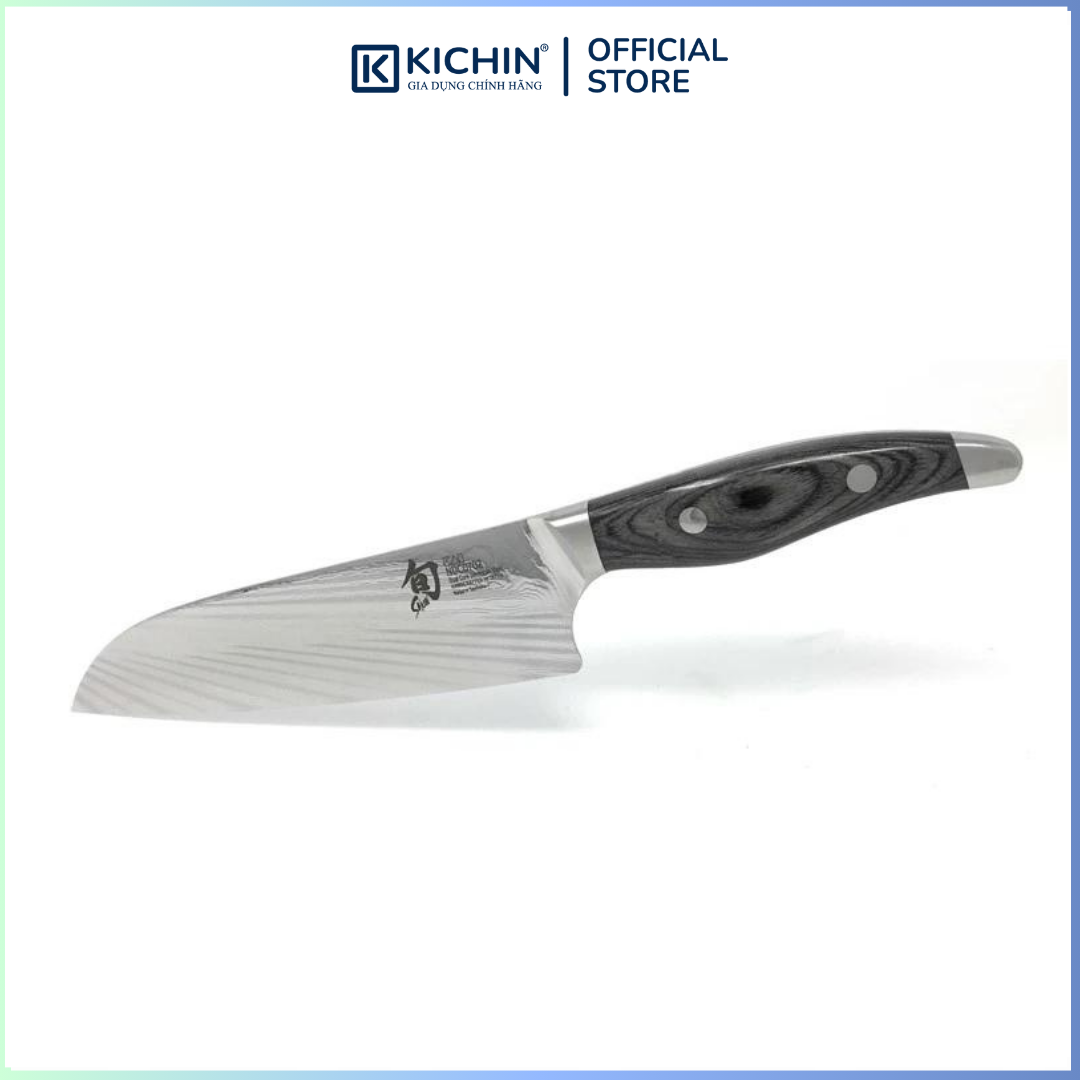 Dao bếp Nhật cao cấp KAI Shun Nagare Santoku - Dao thái 3 trong 1 NDC0702 (180mm)