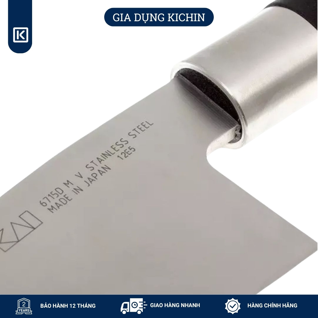 Dao Bếp lọc thịt cá Nhật Bản cao cấp KAI Wasabi Black Deba - 6715D (150mm)