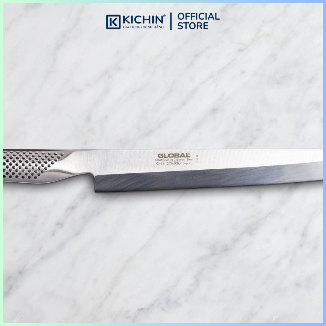 Dao bếp Nhật cao cấp Global G11R Sashimi - Dao Sashimi tay phải (250mm)