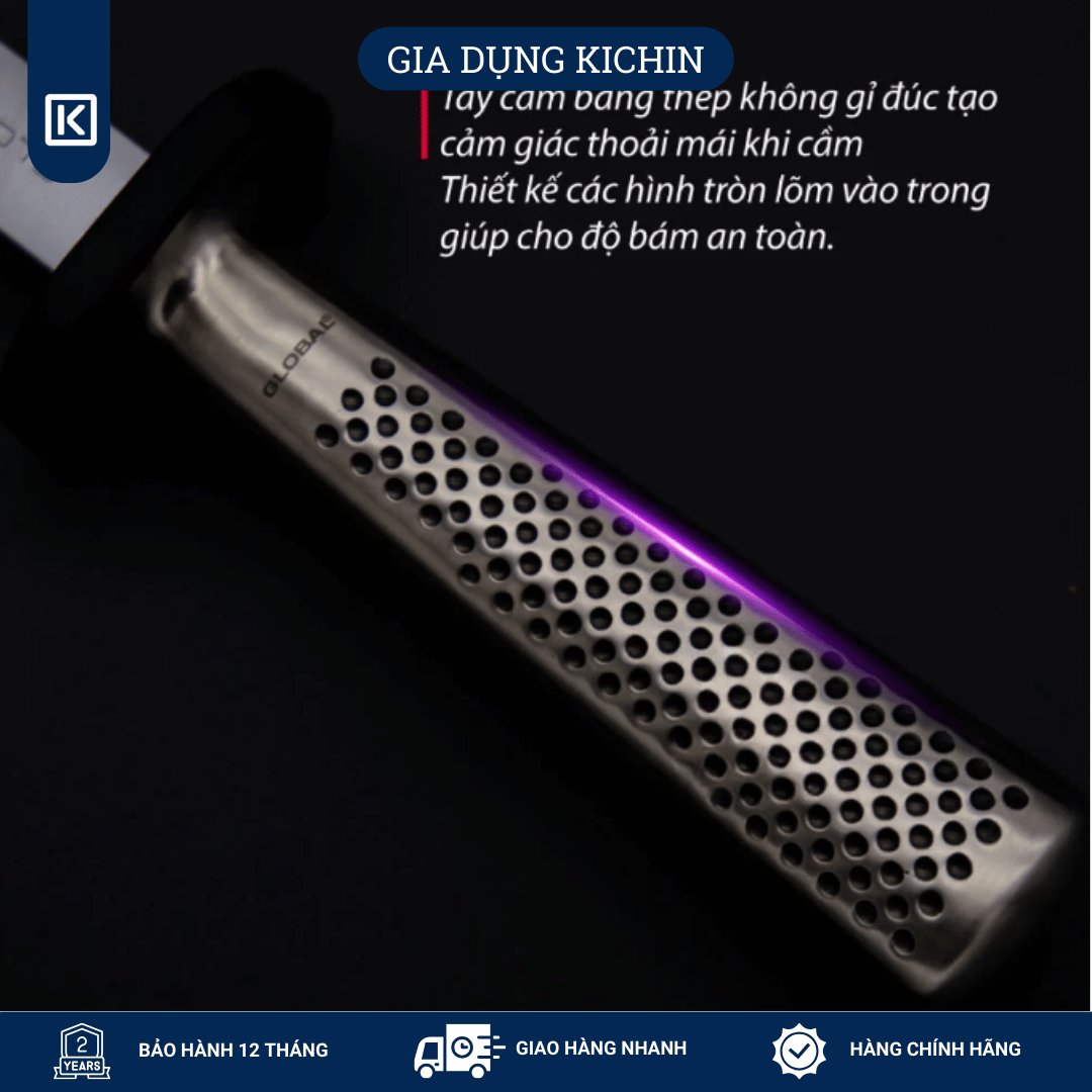 Dụng cụ liếc dao Global G38 Diamond Sharpening Steel (260mm)