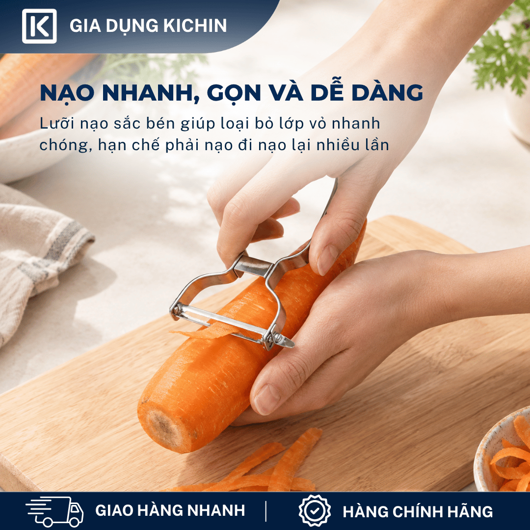 Dao nạo rau củ quả cao cấp Kai Nhật Bản DH8009