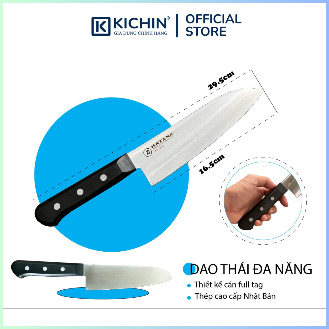 Bộ 5 chiếc dao bếp cao cấp KATANA Basic - Set 5 KATASET5 đa năng - Thái thịt cá (5 chiếc)
