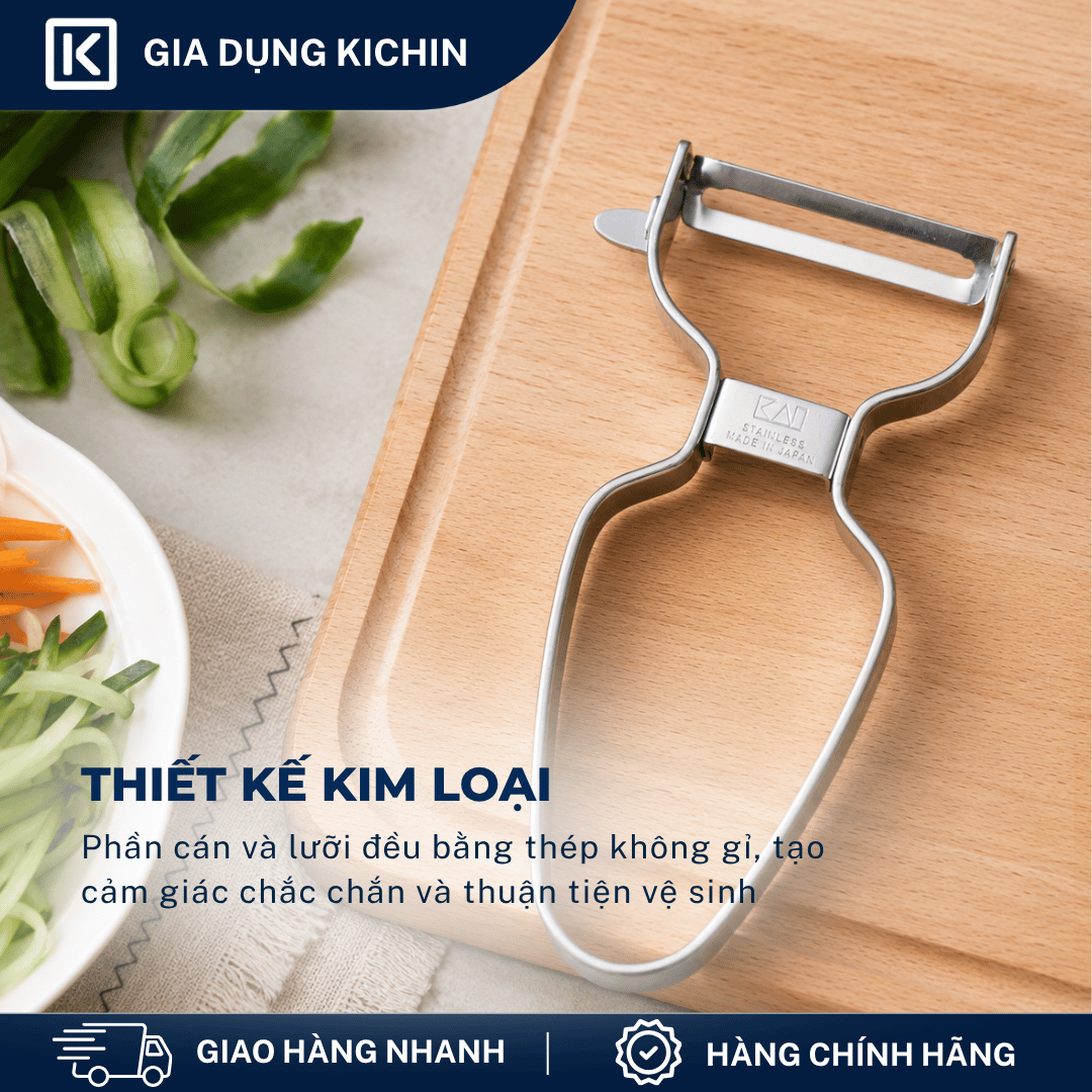 Dao nạo rau củ quả cao cấp Kai Nhật Bản DH8009
