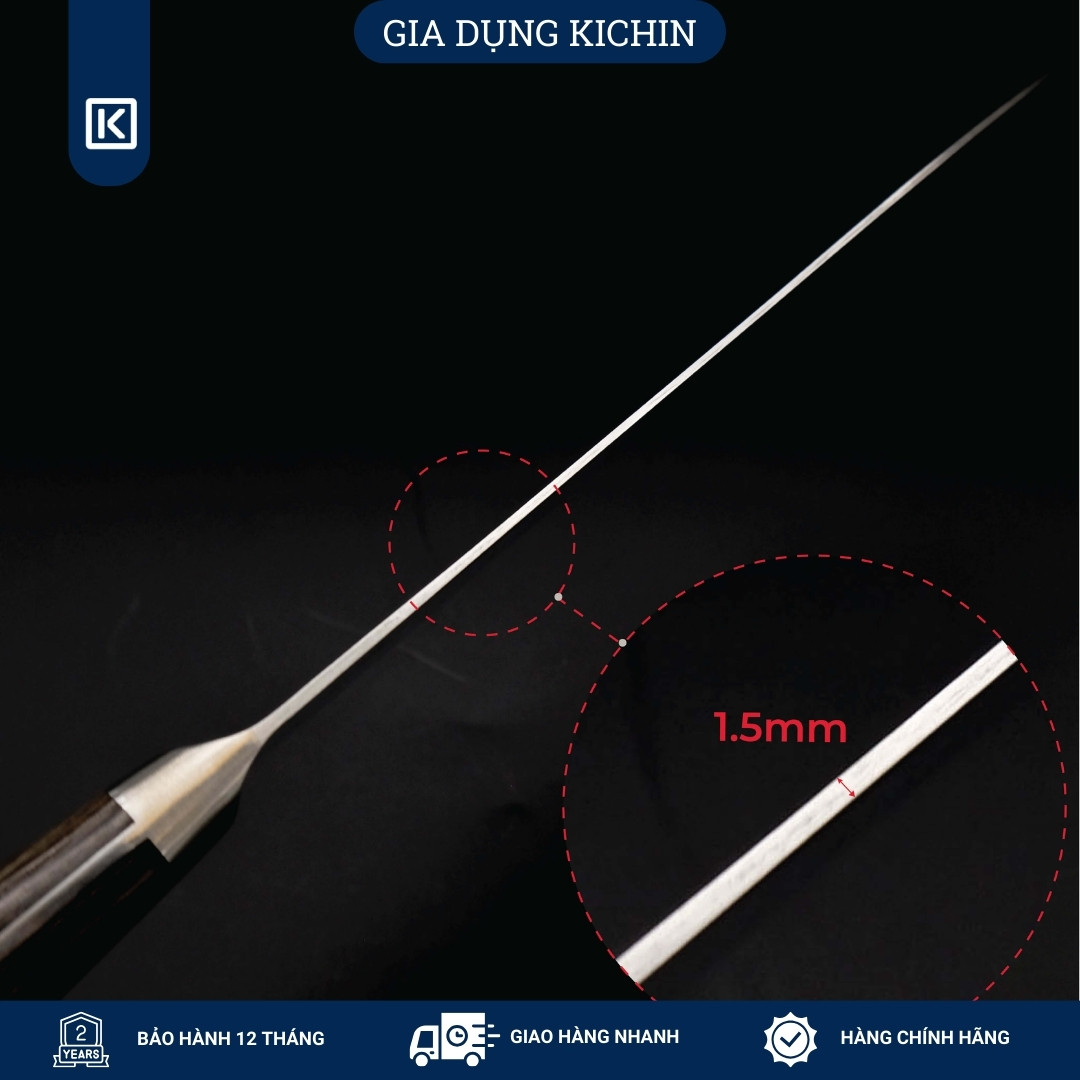 Dao bếp Nhật cao cấp KAI Shun Nagare Chef - Dao thái thịt cá NDC0706 (200mm)