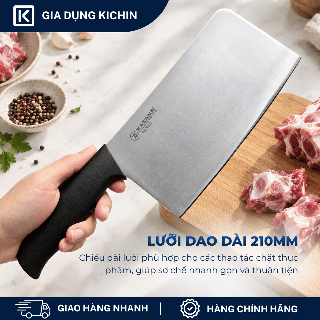 Dao chặt chuyên dụng KATANA Basic Chopping - KATA406 (210mm)
