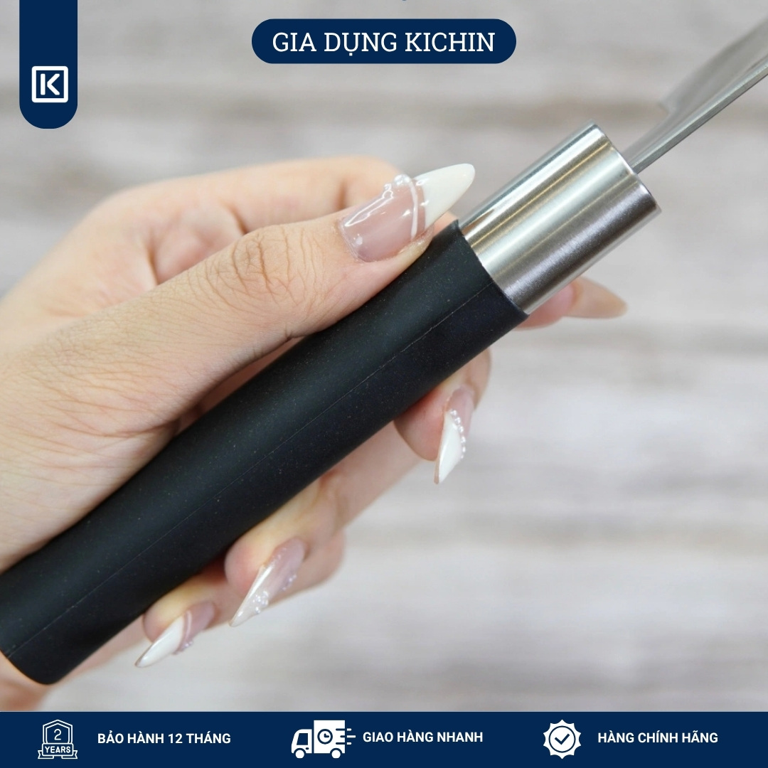 Dao thái rau củ Nhật Bản cao cấp KAI Wasabi Black Nakiri - 6716N (165mm)